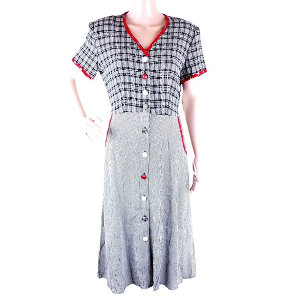 Stuart Alan Women Button Dress Pockets Size 8P - NWT - Picture 1 of 8